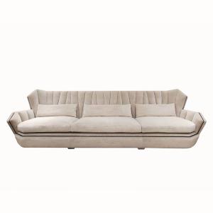 China Canap Titanium Solid Wood Frame Modern Sofa Sets Luxury Home Furniture factory