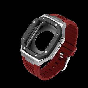 China Odm Apple Watch Case 45mm 44mm 41mm Silicone Strap Apple Watch Metal Case factory