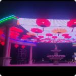 Outdoor Tunnel Skylight Lighting Curtain Wall 10mm Pixel Pitch LED Grid Screen