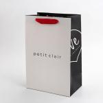 Paper Bag With Your Own Logo Shopping Packaging Bag With Ribbon Handle