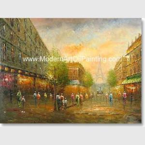 China Palette Knife Paris Oil Paintings Handmade Thick Oil Texture Bedroom Deco factory