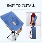 Aluminum 56 X 52cm Folding Adjustable Garden Chairs Folding Fishing Chair With
