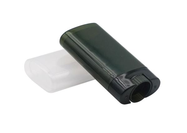 15g Dark Green Oval Deodorant Stick Container Small Moq Plastic Deodorant Stick