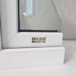 White UPVC Casement Window Profiles Heat Insulation GKBM 60 Sereis