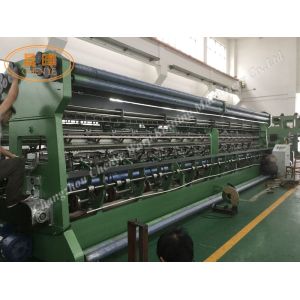 Double Needle Bar Raschel Knitting Machine For Bale Net / Plastic Net Making