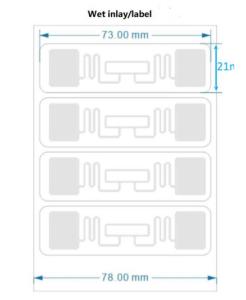 China RFID Label Tags 13.56MHz 43*18mm Or Customized for B2B factory