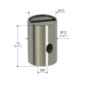 China Nickel Surface Ceiling Mounted Cable Coupler for Hanging System YW86265 factory