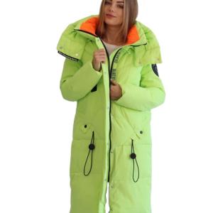 China FODARLLOY Ladies warm hooded cotton-padded clothes slim long down winter jackets women coats factory