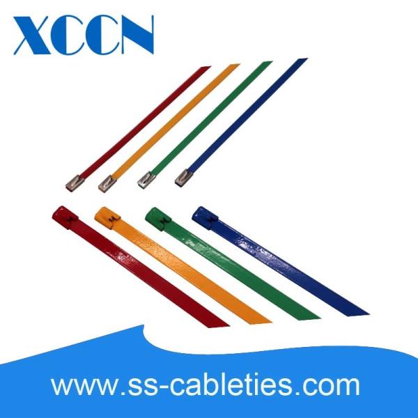 Assorted Zip Reusable Cable Ties , Metal Small Cable Ties Mounts Non Flammable