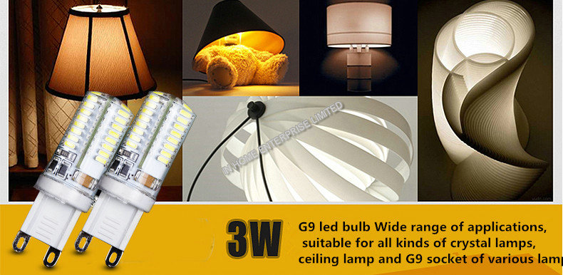 6000K - 6500K Warm White 140LM G9 LED Lights 2W High Power