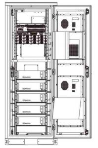 China Small Outdoor Telecom Enclosures Cabinet 800x1200x2000mm Size With CAN Communication factory
