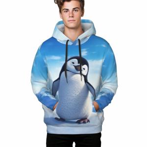 China Unisex 3D Printed Hooded Sweatshirt Casual Pullover Hoodie With Big Pockets factory