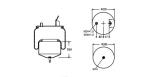 6605NP01 Contitech Air Ride Suspension Spring Truck OE 3171692