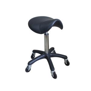 China Enhanced Silent Wheel 75mm BIFMA Test Black Saddle Chair Beauty Salon, Dentist's Chair factory