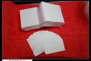 China Customizable party paper wedding napkins , 25*18cm 1 Ply 16gsm factory