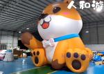 Outdoor Custom 3m Cartoon Dog PVC Inflatable Advertising Balloon Decoration