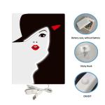 Fashion Girl Custom Neon Signs IP65 Silica Gel For Wall Decorantion