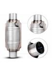2.13" Inlet Outlet 3 Way Universal Catalytic Converter OBD I OBD-II