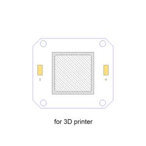China 20W 385nm UV LED Chips For 3D Printer , High Density 4046 COB LED Chip factory