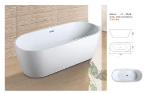 China Modern Bathtub,Acrylic bathtub white color,Bathtub, seamless Bathtub. HK-7043 Size:175X80X62CM factory