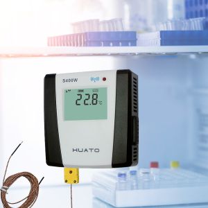 8192 Records Zigbee Data Logger Temperature Data Logger With Display White Black