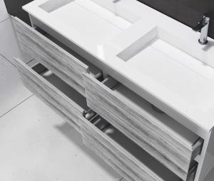 China Solid Surface Bathroom Vanity Cabinets Non Toxic Eco Friendly factory