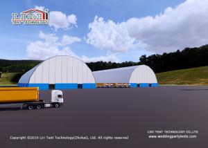 China Durable Warehouse Storage Tent With PVC Cover Wind Load 100km/H factory