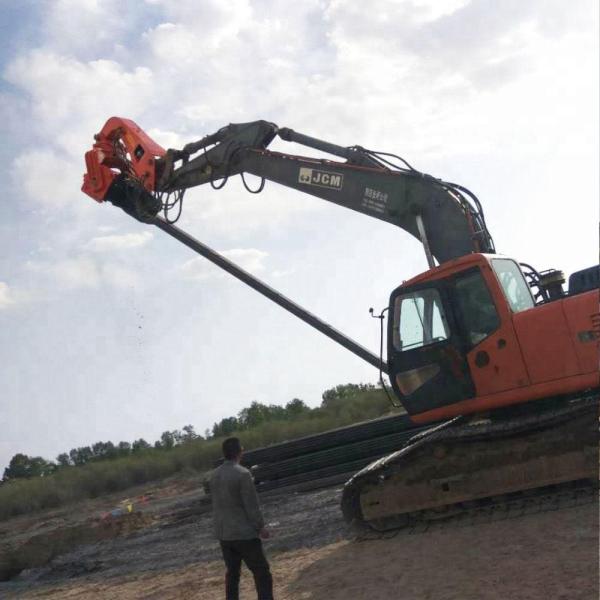 Vibratory Hammer Screw Pile Drilling Machine Suitable 20-24T Excavator V-250D