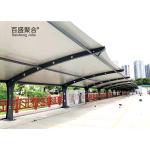 Fire Resistant Powder Coated Membrane Structure Roof Car Sun Shade Carport