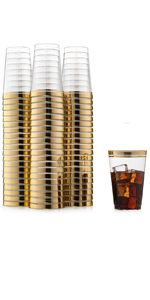 14 Oz clear glasses