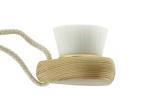 Heart Shape Facial Skin Cleansing Brush With 68mm Wooden Back