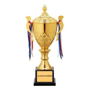 China Customized Metal Trophy Cup 32cm Hight Tear Resistant factory