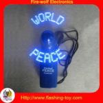 Portable color Led Customized character Flashing Mini Fan manufacturer &