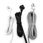 Black USA Power Cable With NEMA Plug Standard 100% Copper 125V Rated Voltage