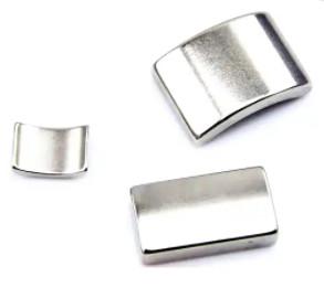 China High Temp Neodymium Magnets , NdFeB Curved Motor Magnet Free Sample Available factory