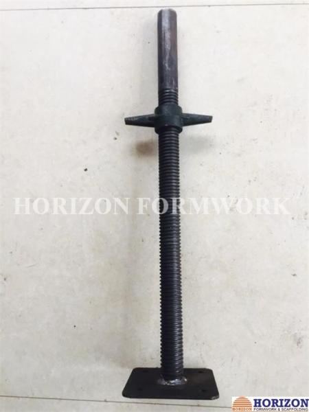 Hi - Tensile Steel Adjustable Screw Jack / Base Jack Pipe 38x4mm Hot Dip