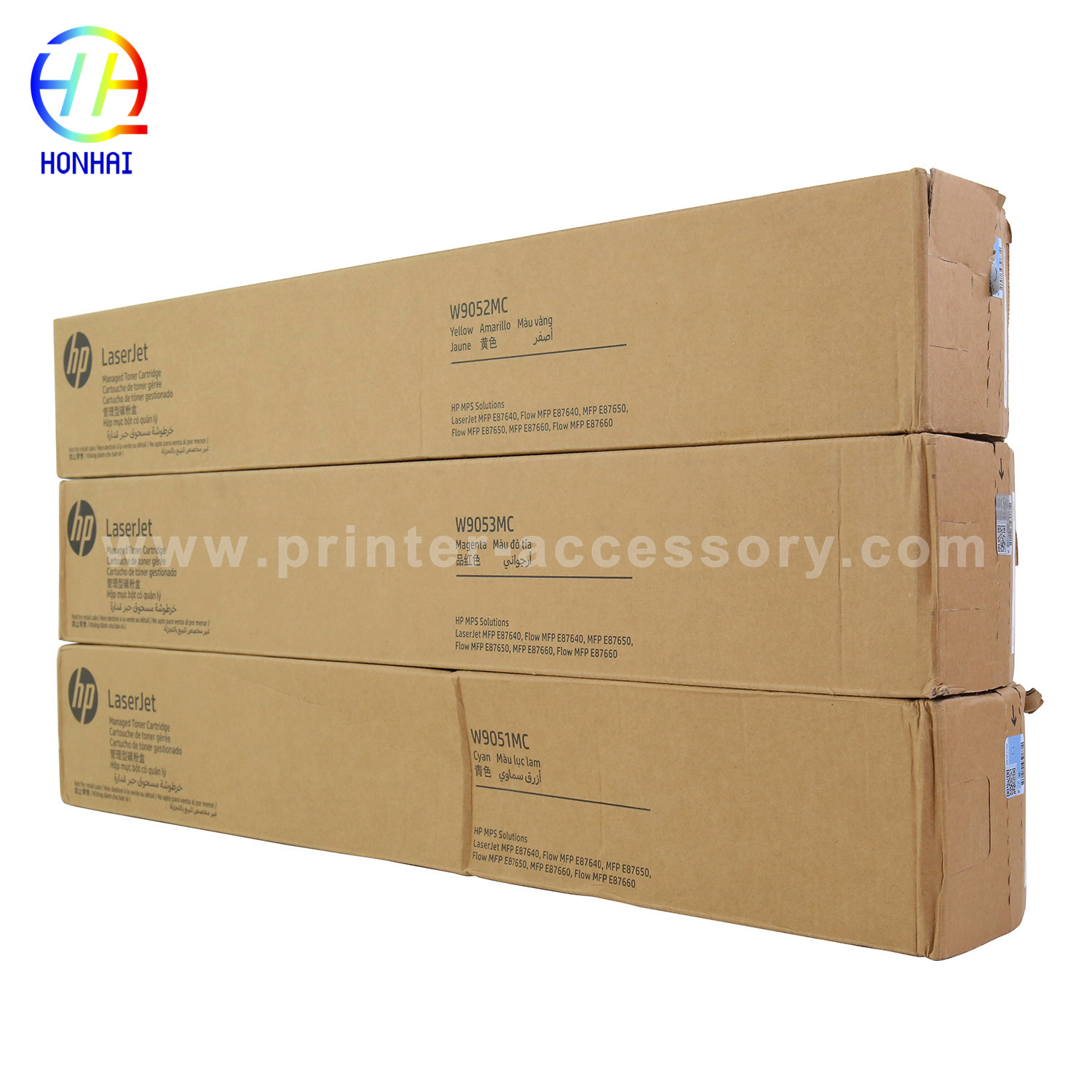 Toner Cartridge for HP Color Managed MFP E87640 E87650 E87660 W9051MC W9052MC W9053MC Printer Toner Cartridge