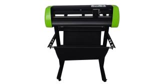 China 25 Inch Green Al Stand 630mm Vinyl Sticker Plotter Machine factory