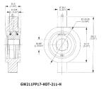 Nonstandard Agricultural Machinery Bearing GW214PPB6-FBD High Mechanical