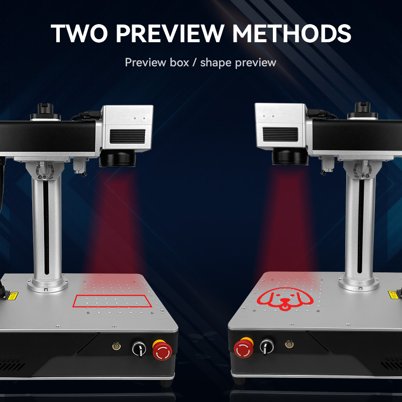 20W 30W 50W Fiber Laser Marking Machine for Metal Paint Plastic Pen Gold Silver JewelryHandling Weight kg 35 KG