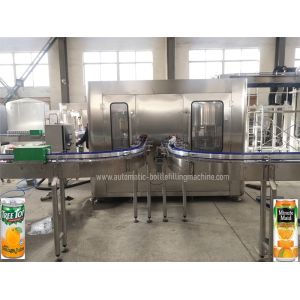 China 33cl Beverage Can Filling MachineMango Lemon Juice Rotary Canning Line on sale