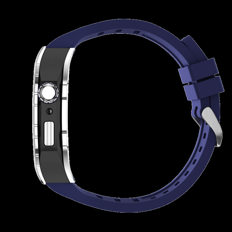 49mm Apple Watch Ultra Carbon Fiber Silver Titanium Case