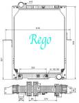Heavy Duty Automotive Engine Cooling System Truck Radiators Fit For Scania