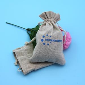 China Tightly Closed Gift Package Jute Drawstring Bag factory