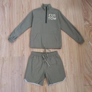 China Custom Logo Polyester Men Oversized Windbreaker Woman Clothing Shorts Sport Training Set Sports 2023 Hoodie Tracksuits for Man factory