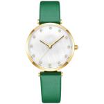 32mm Small Dial Women'S Quartz Watch Fashion Multicolor Leather Strap For