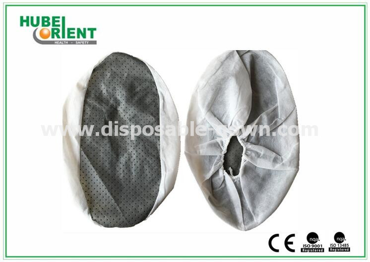 Professional Durable Functional Non-Woven Shoe Cover With PVC Dots for disposable use