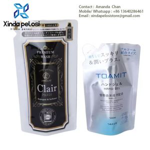 China Eco-Friendly Recyclable Plastic Standing Pouch , Liquid Packaging Pouches on sale