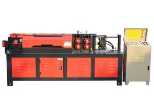 China Flat Steel Rebar Straightening Machine For Channel Steel Rod Straightener Machine factory
