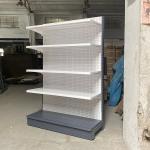 Convenience store gondola shelving cigarette display racks